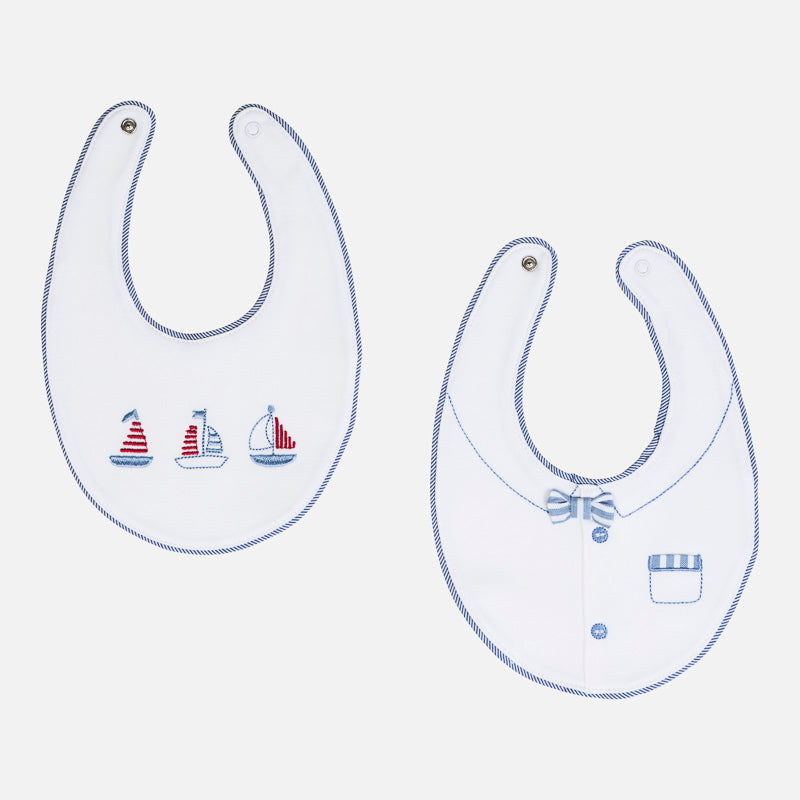 Mayoral Sailboat Bib Set